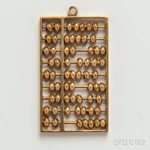 14kt Gold Abacus Charm