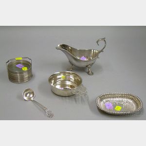 Group of Sterling Silver and Silver Plated Tableware Items