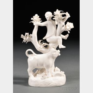 White Glazed Porcelain Dr. Syntax Figure