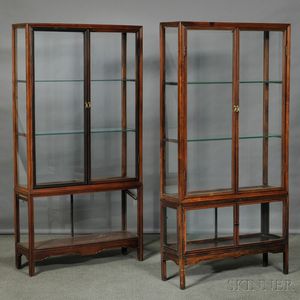 Pair of Glazed Display Cases