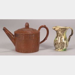 Two Staffordshire Earthenware Items