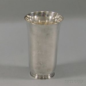 Tiffany & Co. Sterling Silver Beaker-form Vase