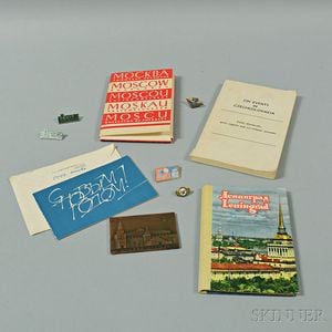 Two Soviet Propaganda Posters and an Assortment of Souvenirs