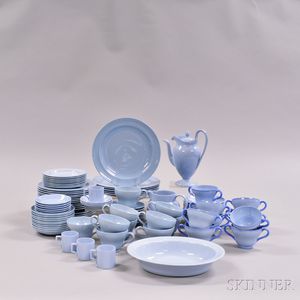 Approximately Ninety-one Pieces of Wedgwood "Lavender" Tea and Tableware.