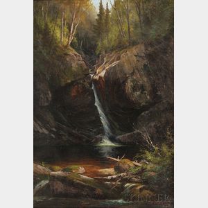 Edward Hill (American, 1843-1923) Bridal Veil Falls, Franconia