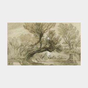 James Ward (British, 1769-1859) Tree Study