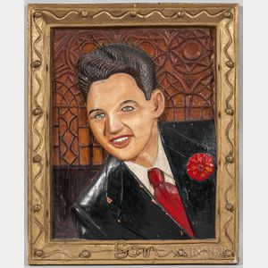 Mack Baker (Texas, 20th Century) Son /Portrait of a Man with a Red Carnation