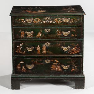 Georgian-style Japanned Chest-of-Drawers