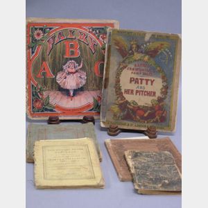 Six 19th Century Children&#39;s Paper-bound Books