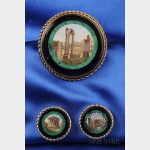 Antique Micromosaic Jewelry Items