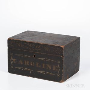 "Caroline" Stenciled Box