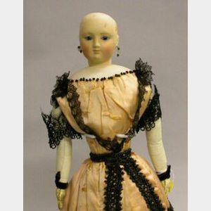 French Bisque Socket Head Lady Doll