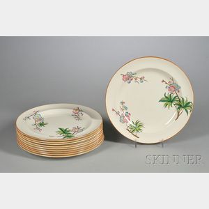 Ten Wedgwood Queen's Ware Plates