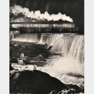 O. Winston Link (American, 1914-2001) Gooseneck Dam and the No. 2. Near Natural Bridge, Virginia