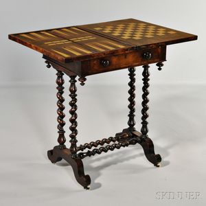 Figured Wood Veneer Gaming Table