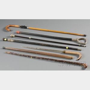 Collection of Six Canes
