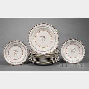 Eleven Chinese Export Porcelain Table Items