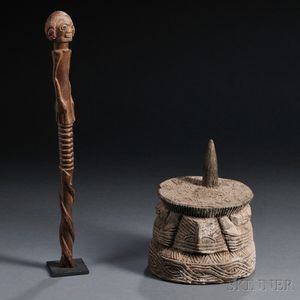 Two African Wood Items