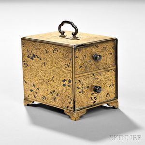 Small Gilt-bronze Treasure Box