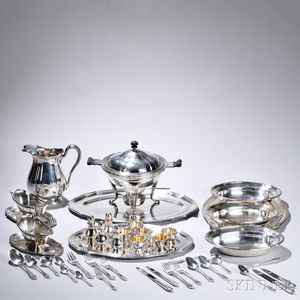 Extensive Cartier Silver-plate Tableware Service