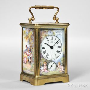 Enameled Carriage Clock