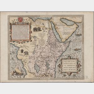 West Africa; Abyssinia: Sudan, Ethiopia, and Eritrea. Abraham Ortelius (1527-1598) Presbiteri Iohannis, Sive, Abissinorum Imperii Descr