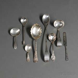 Seven Pieces of American Sterling Silver Flatware