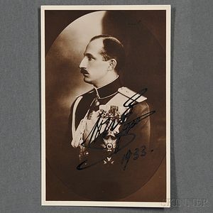 Boris III, Czar of Bulgaria (1894-1943) Signed Photograph, 1933.