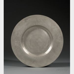 German Pewter Passover Plate