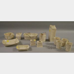 Thirteen-piece American Apple Pie Co. Ceramic Set.