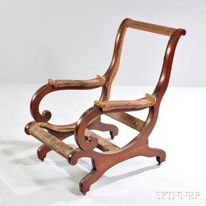 Classical Carved Mahogany Easy Chair