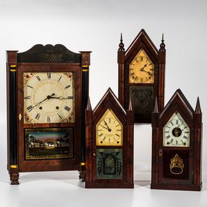 Four Connecticut Shelf Clocks