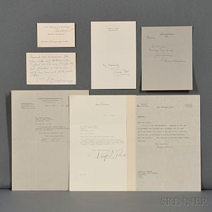 Authors and Novelists of the 20th Century, Ten Signed Letters and Cards.
