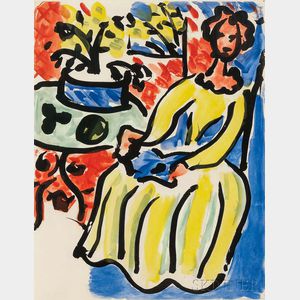 Henri Matisse (French, 1869-1954) Marie-José en robe jaune