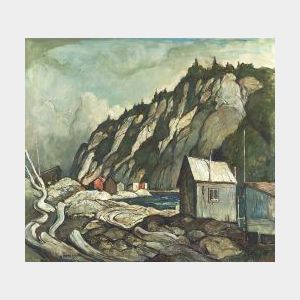 William Lester Stevens (American, 1888-1969) Cliffs of Grand Manan