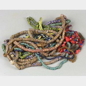 Fourteen Strands of Glass Trade Beads