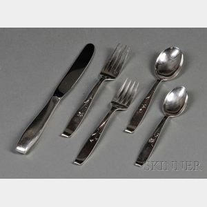Frank Smith Mid-Century Flatware Service for Eight