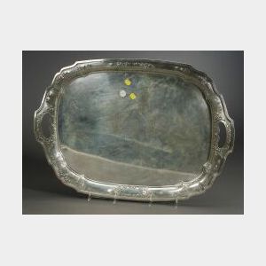 Large American Sterling Silver Two-handled Tray