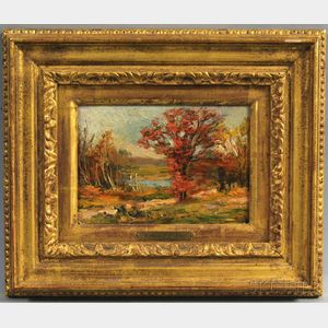 William Anton Joseph Claus (American, 1862-1926) Autumn Landscape.