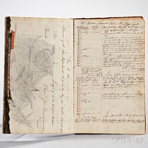Trotter, William (1769-1822) Seven Manuscript Ship's Logs, 1787-1800