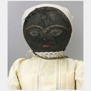 Black Primitive Cloth Doll