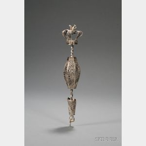Russian Silver and Silver Filigree Torah Pointer