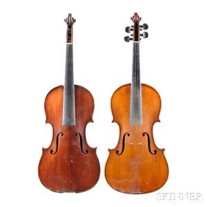 Two German Mittenwald Violins