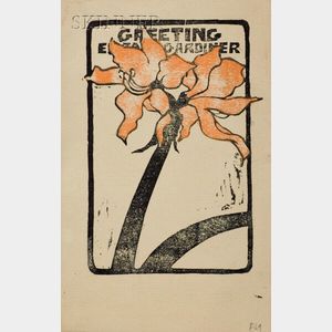 Eliza Draper Gardiner (American, 1871-1955) Greeting (Tiger Lily).