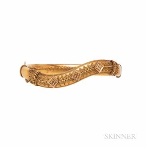 Antique Etruscan Revival Gold Bracelet