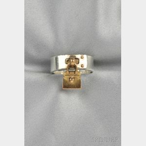 Sterling Silver and 18kt Gold "Kelly" Ring, Hermes