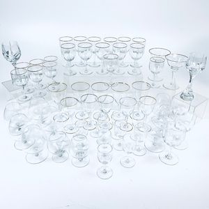 Group of Baccarat Colorless Glass Stemware
