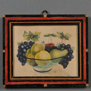 American School, 19th Century Theorem of a Basket of Fruit.