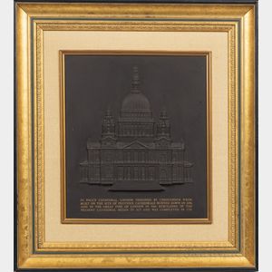 Wedgwood Limited Edition Black Basalt St. Paul's Cathedral Plaque