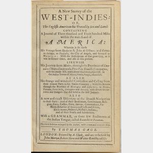 Gage, Thomas (1603?-1656) A New Survey of the West-Indies: or, the English American his Travel by Sea and Land: Containing a Journal of